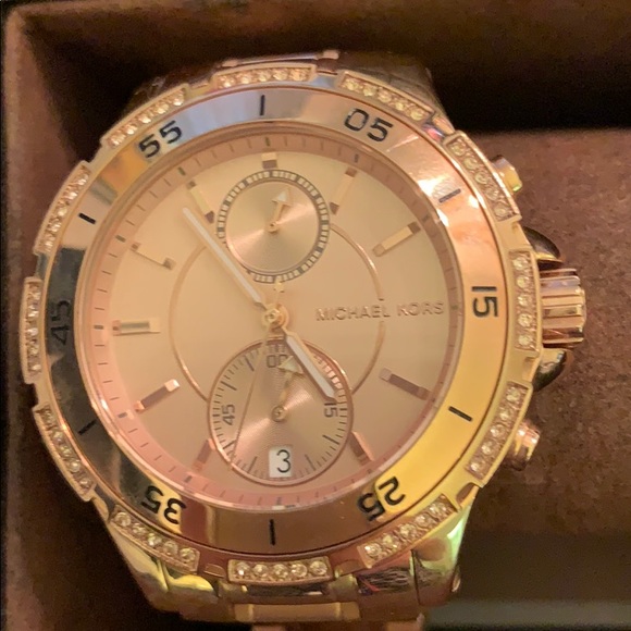 MK Rose Gold tone chronograph watch - Picture 3 of 8